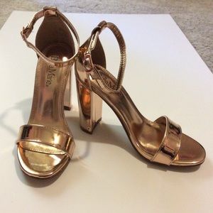 Gold Heel Sandals